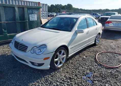2007 Mercedes-Benz C 230 Sport from USA, damaged, VIN WDBRF52H87A942029